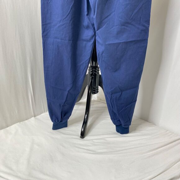 Womens Medium Scrub Pants Landau Blue Elastic Waist and Ankles - Picture 9 of 12